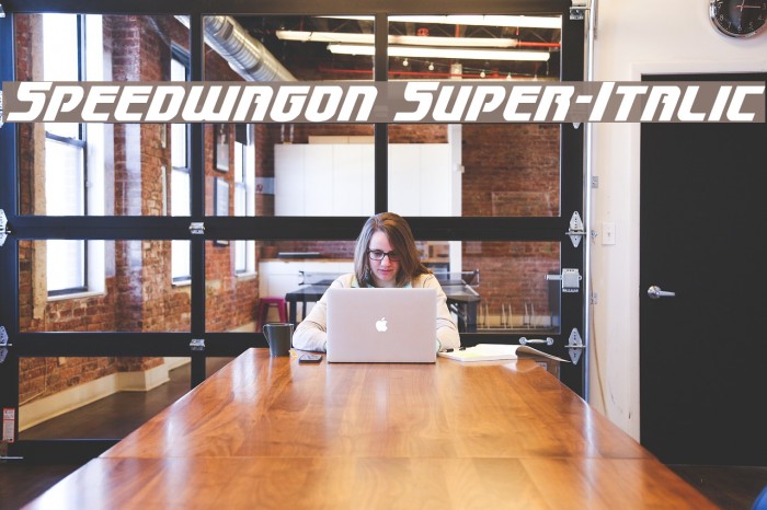 Speedwagon Super-Italic Font examples