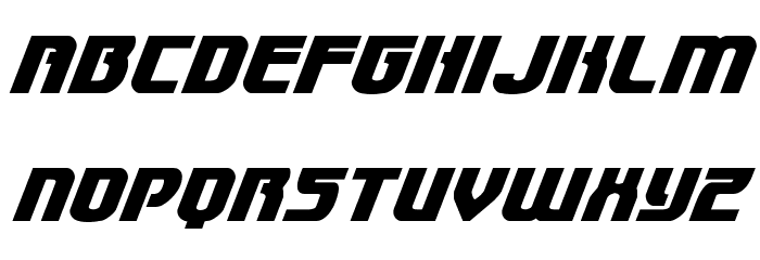 Speedwagon Super-Italic Font LOWERCASE