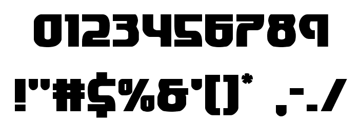 Speedwagon Font OTHER CHARS