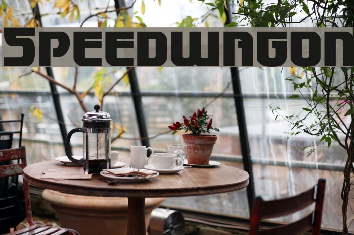 Speedwagon Font examples