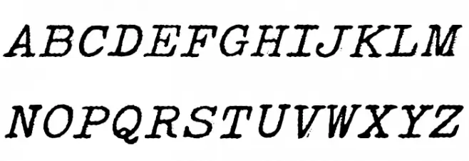 Speedwriter フォント 大文字