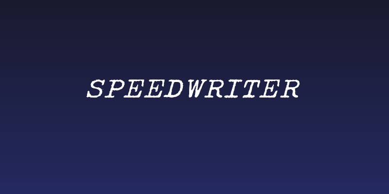 Speedwriter Social Header