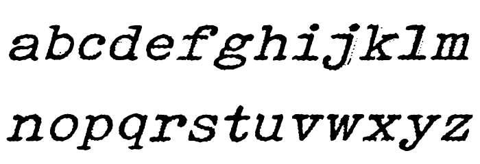 Speedwriter Font LOWERCASE