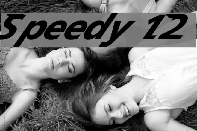 Speedy 12 Font examples