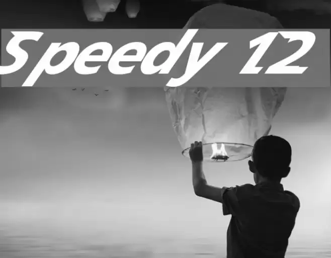 Speedy 12 Font examples