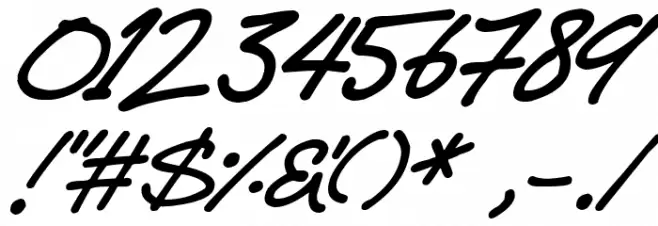 Speedy Marker Italic Font OTHER CHARS