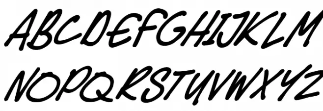 Speedy Marker Italic Шрифта ВЕРХНИЙ