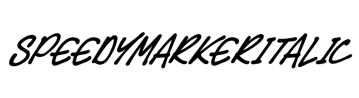 Speedy Marker Italic Fuentes