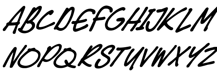Speedy Marker Italic Font LOWERCASE