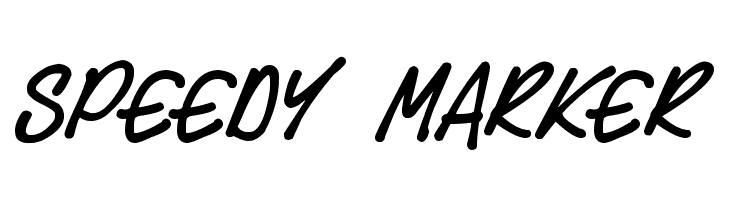 Speedy Marker Font