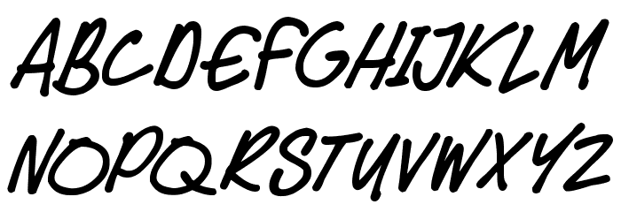 Speedy Marker Font LOWERCASE