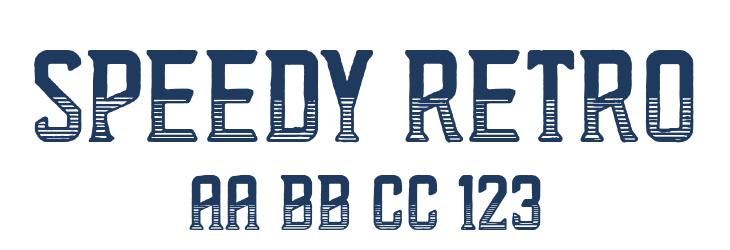 Speedy Retro Font Preview