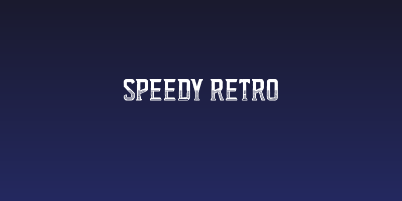 Speedy Retro Social Header