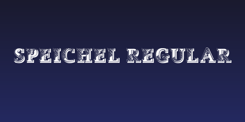 Speichel Regular Social Header