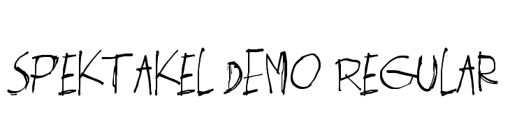Spektakel DEMO Regular  font caratteri gratis