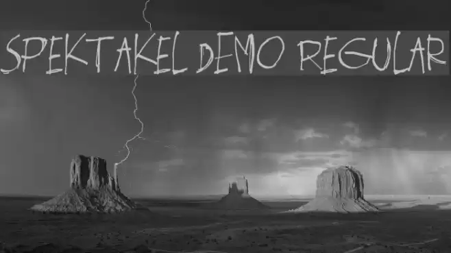 Spektakel DEMO Regular Font examples