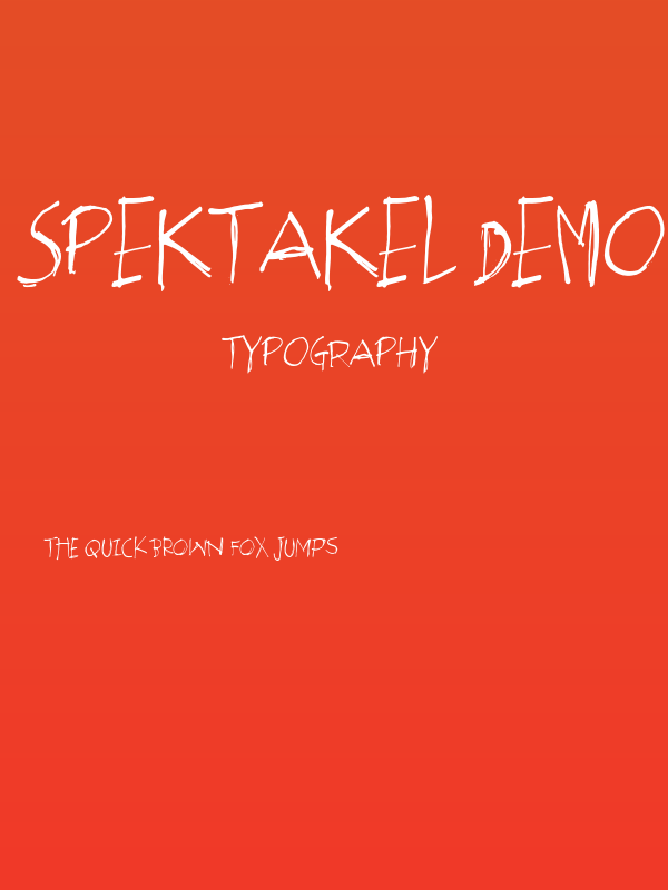 Spektakel DEMO Regular Poster