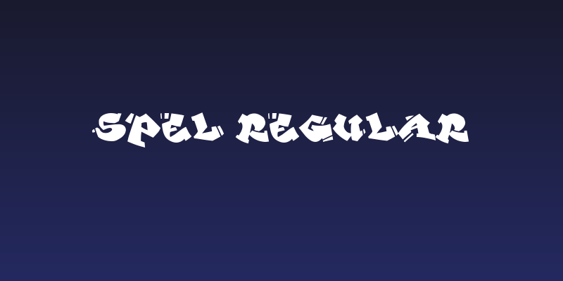 Spel Regular Social Header