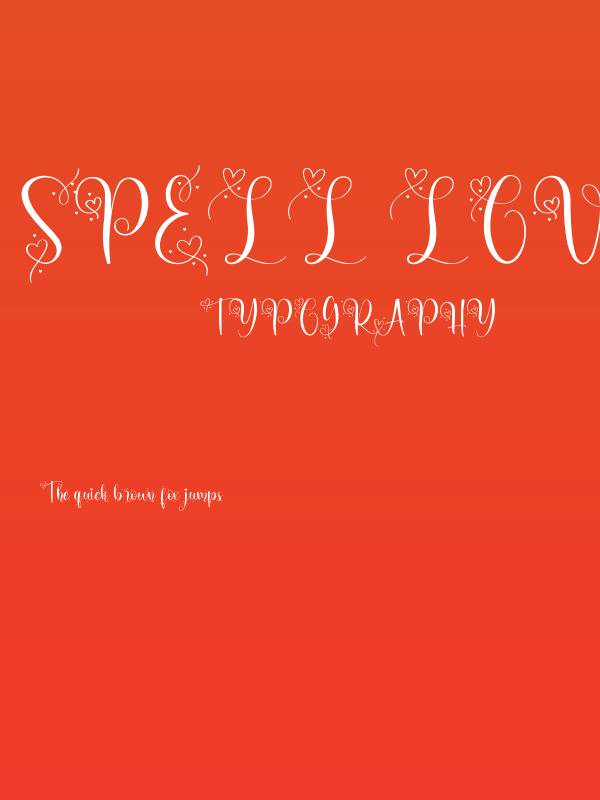 Spell Love Demo Poster