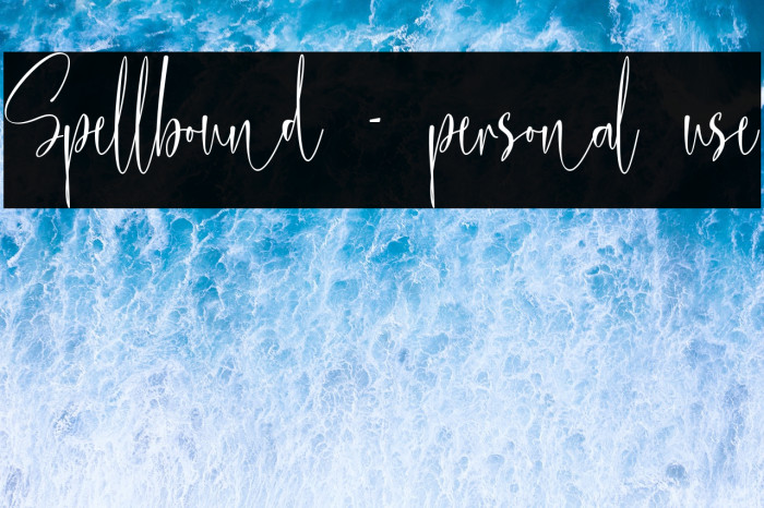 Spellbound - personal use Example 1