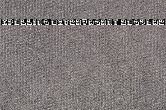 Spelling Extravagant Regular Example 2