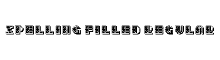 Spelling Filled Regular  Free Fonts Download