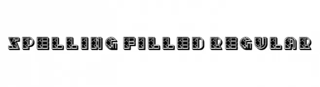 Spelling Filled Regular  免费字体下载