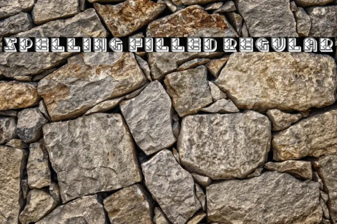 Spelling Filled Regular Example 1