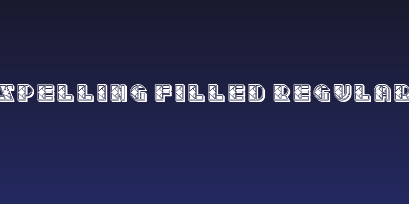 Spelling Filled Regular Social Header