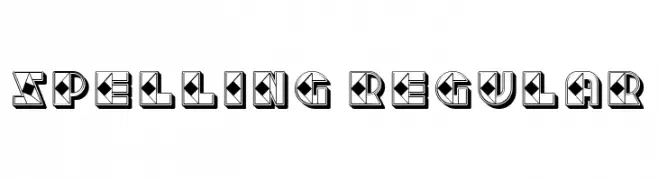 Spelling Regular  免费字体下载