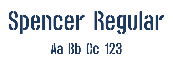 Spencer Regular Font Preview