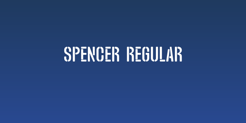 Spencer Regular Social Header