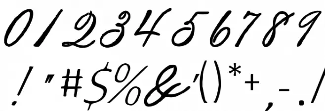 Spencerian Lady's Hand SW Font OTHER CHARS