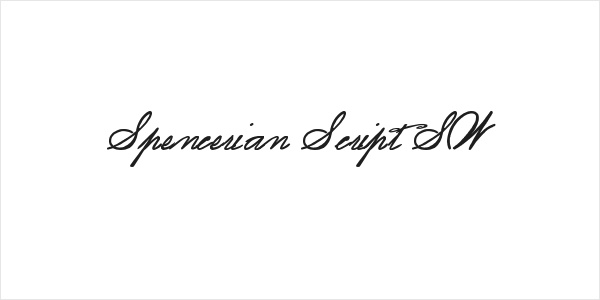 Spencerian Script SW Logo