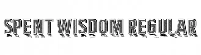 Spent Wisdom Regular  नि: शुल्क फ़ॉन्ट्स डाउनलोड