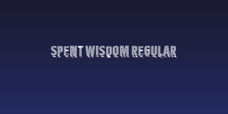 Spent Wisdom Regular Social Header