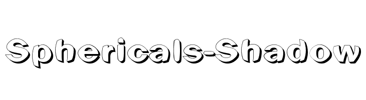 Sphericals-Shadow  Free Fonts Download