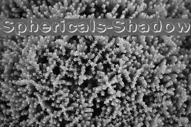 Sphericals-Shadow Font examples