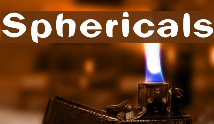 Sphericals Font examples