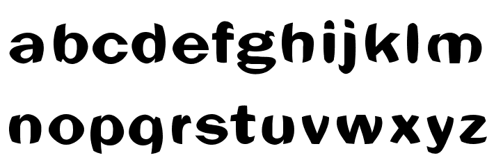 Sphericals Font LOWERCASE