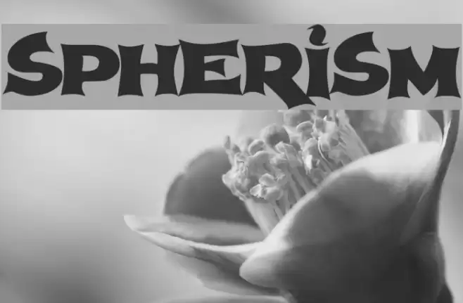Spherism Font examples