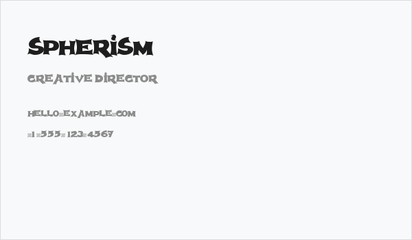 Spherism Business Card