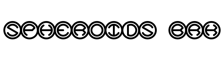 Spheroids BRK Font