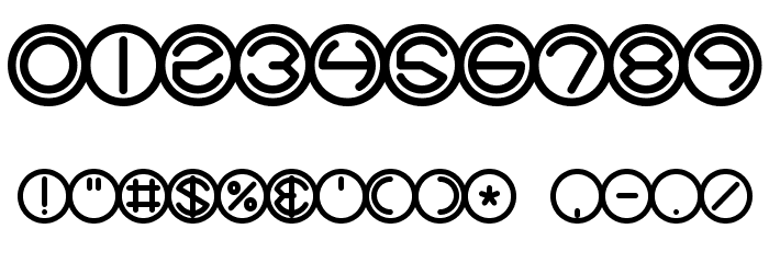 Spheroids BRK Font OTHER CHARS