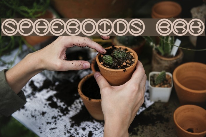 Spheroids BRK Font examples