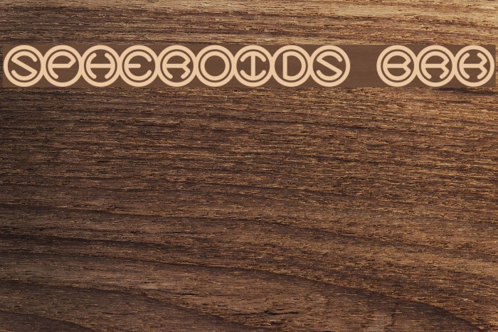 Spheroids BRK Font examples