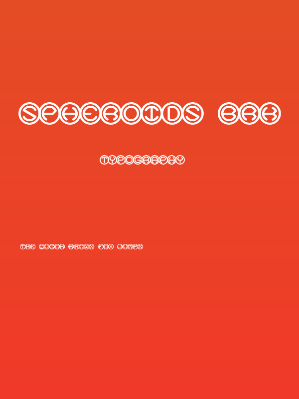 Spheroids BRK Poster