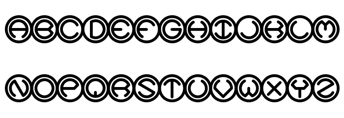 Spheroids BRK Font LOWERCASE