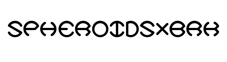 Spheroids X -BRK- 字体
