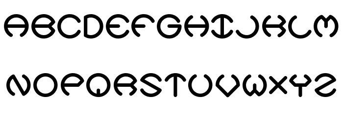 Spheroids X -BRK- Font LOWERCASE
